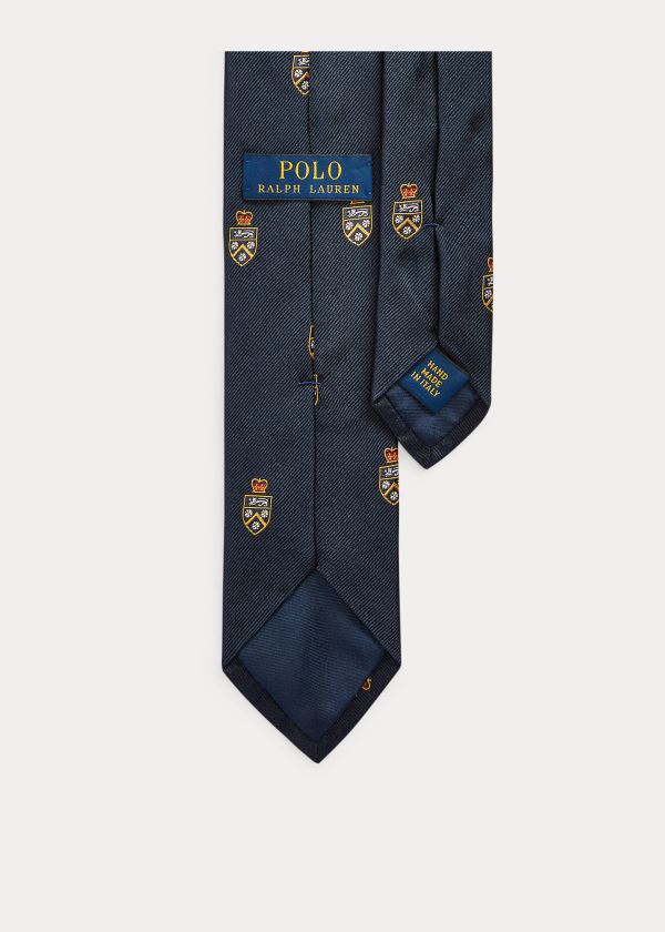 Polo Ralph Lauren Silk Narrow Club Slips Herre Danmark (METJH8435)